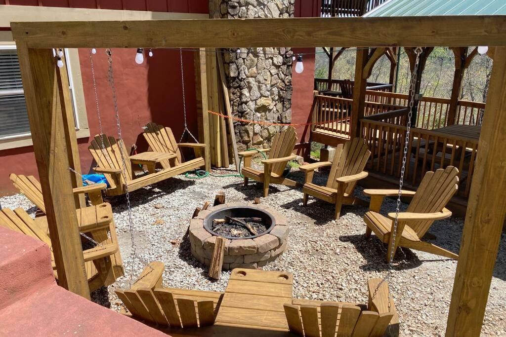 פרנקלין Red Rooster Family Cabin W/Hot Tub+Fire Pit+View מראה חיצוני תמונה